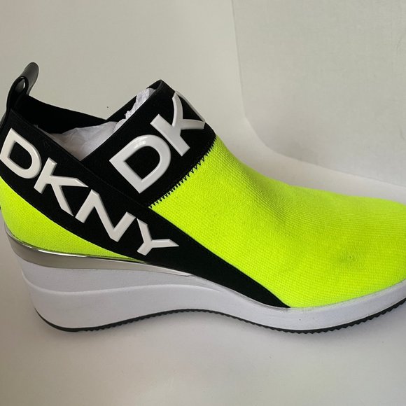 dkny neon green sneakers
